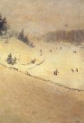 Giuseppe de nittis Field of Snow n.d (nn02) oil on canvas